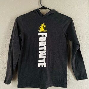 Boy’s Fortnite Thin Hoodie Long Sleeve Top Size MD